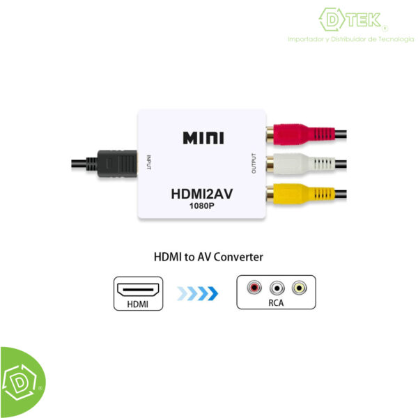 Convertidor Hdmi a AV RCA
